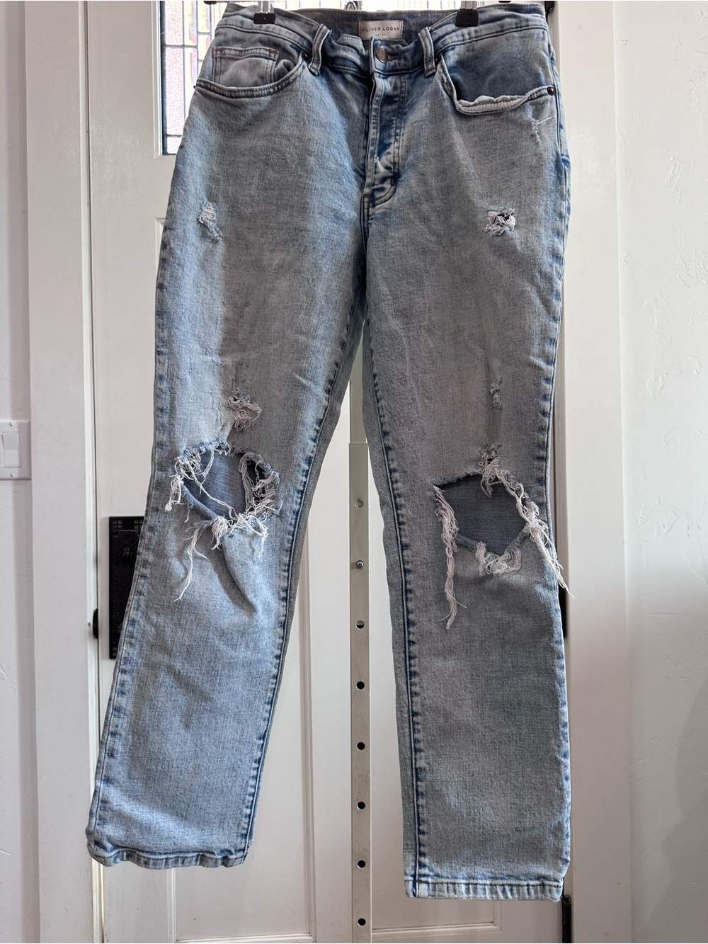 Oliver Logan Light Blue Distressed Women’s Jeans - Vintage Wash 26